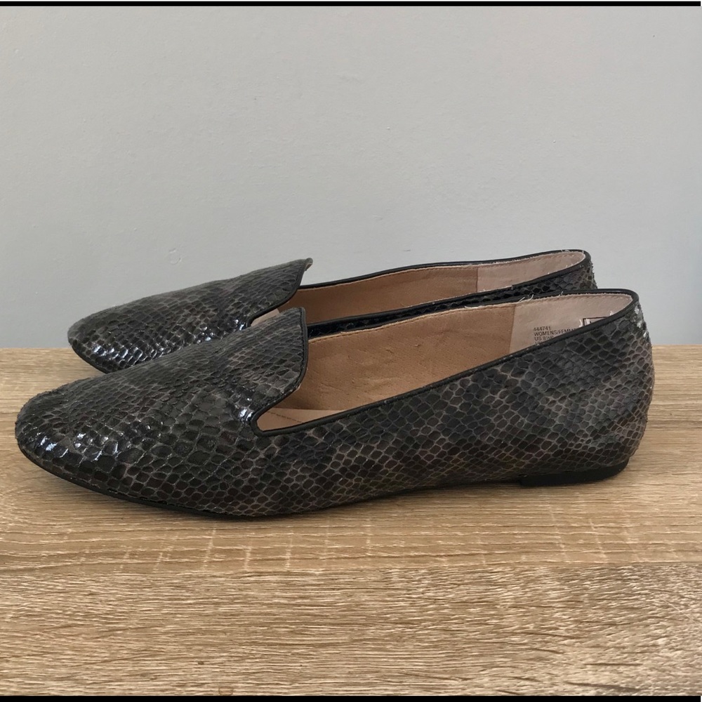 Land’s End Faux Snake Skin Flats women’s 8.5B